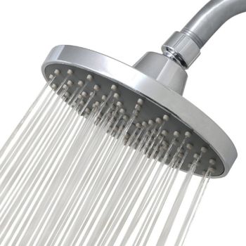 Bathroom OEM Shower ABS 6 inch Simple Low Pressure Shower Head Silvery Modern Simplicity of Electroplating Top Spray Shower Unbeatable Price