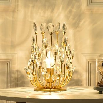 LED Table Lamp 5W Warm White Vintage Design Crystal Table Lights Decorative Bedroom Office 110-240V