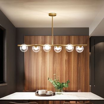 98 cm Line Design Chandelier Metal Island Painted Finishes Modern Nordic Style 220-240V