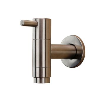 Stainless Steel Kitchen Faucet,Single Handle One Hole Standard Spout Wall Mounted Kitchen Taps with Hot and Cold Switch Top Quality