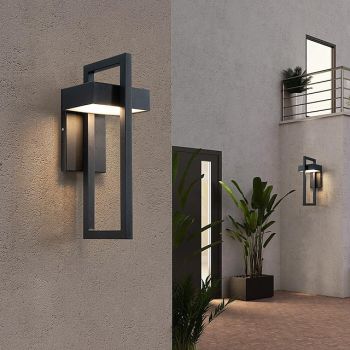 Outdoor Wall Light Fixtures Waterproof Modern Wall Sconces Wall Mounted Lighting for Patio Front Door Entryway Warm White 110-240V