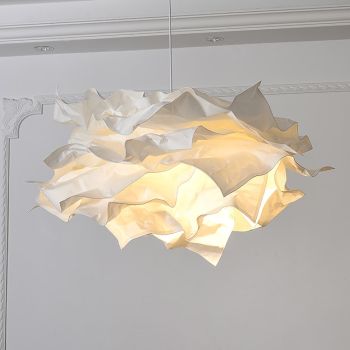 Paper Chandelier Handmade Cloud Lampshade Creative DIY Medieval Retro Pendant Lights Lamps Dining Room Bedroom Decorations Lights Living Room 110-240V