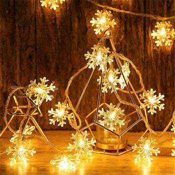 Elegant Wedding Party Reception Fairy Lights AA Battery Powered, LED Spherical Stars, Waterproof Outdoor/Indoor, Warm Lighting for New Year Decoration