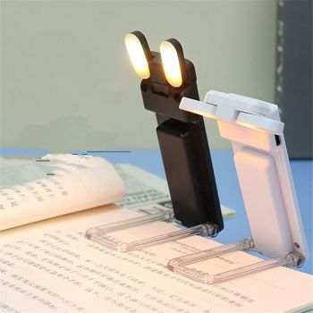 Book Light LED USB Rechargeable Reading Light Eye Protection Night Light Portable Clip Desk Light Bookmark Read Light 1/2pcs