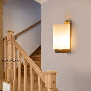Lightinthebox Modern Nordic Style Indoor Wall Lights Living Room Bedroom Wood LED Wall Light 220-240V 5 W