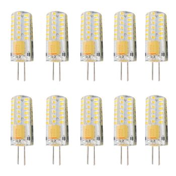 10pcs 3 W LED Bi-pin Lights 300 lm G4 T 48 LED Beads SMD 3014 Dimmable Warm White White 12-24 V