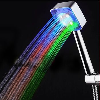 LED Shower Head Color Changing 2 Water Mode 7 Color Glow Light Automatically Changing Handheld Showerhead Unbeatable Price
