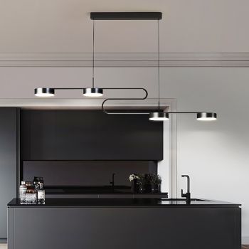 LED Pendant Light Island Light 90 cm Lantern Design Pendant Light Metal Painted Finishes Modern 220-240V
