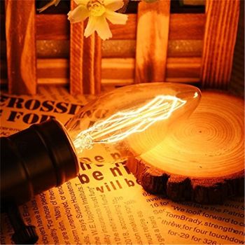10pcs Vintage Edison Candle Bulbs, 40W E14 C35 Dimmable Decorative Retro Lights - AC 220-240V