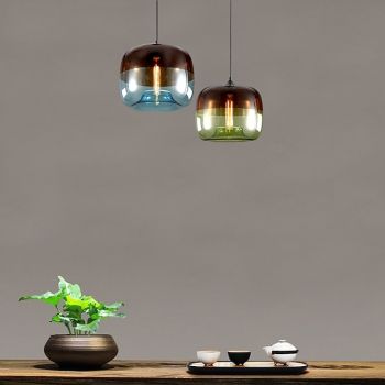 24 cm Single Design Pendant Light Metal Globe Painted Finishes Nordic Style 220-240V