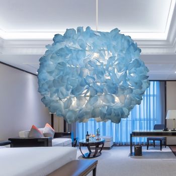 Petal Pendant Light Modern Chandelier Restaurant Decor Ceiling Pendant Lamp Fixtures for Hotel Hall Teahouse Living Kids Room Decorative Lamp