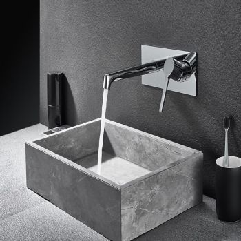 Bathroom Sink Faucet - Wall Mount Chrome / Electroplated / Painted Finishes Mount Inside Wall mountedBath Taps Top Quality