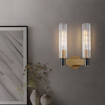 Lightinthebox LED Wall lights, Luxury Living Room Crystal Copper Wall Sconce Lighting Gold Wall Lamp Creativity Bedroom Hallway Led Cristal Wall Lights