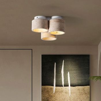 3-Light 24 cm Circle / Round Design Geometric Shapes Ceiling Lights Stone Artistic Style Vintage Style Classic Artistic Nature Inspired 110-120V 220-240V