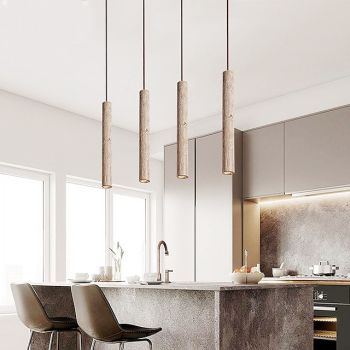 Industrial Pendant Light 30/40/60cm Cylindrical Cement Hanging Lamp Modern Vintage Concrete Pendant Lamp Vintage Rural Style Farmhouse Single Head Chandelier for Loft Farm Garage 110-240V