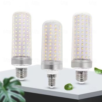 E14 E27 Base LED Corn Light Bulbs 85-265V 30W 40W LED Bulbs 250W Equivalent Non-dimmable for Home Lighting 1Pc