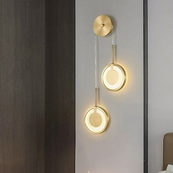 Lightinthebox LED Wall Light Bedside Lamp Modern Nordic Gold Living Room Bedroom Copper Wall Light 110-120V 220-240V 10W