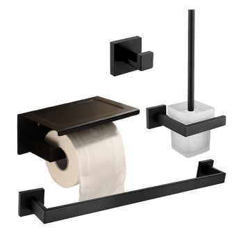 Bathroom Accessory Set / Towel Bar / Toilet Paper Holder Premium Design / Creative Traditional / Modern Glasses / Stainless Steel / Metal 4pcs - Bathroom Wall Mounted