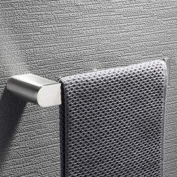 Towel Bar New Design Stainless Steel Bathroom Towel Single Rod Wall Mounted Brushed Silvery 1PCBath Hardware