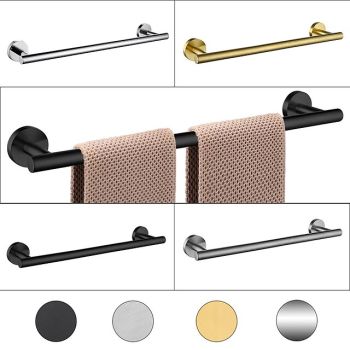 Wall Mounted Towel Rail Towel Bar Stainless Steel Bathroom Shelf Single Rod Wall Mounted New Desig 1 pc 30/40/45/50/60cm