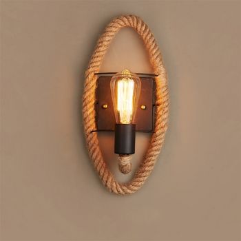 Mini Style Vintage Flush Mount Wall Lights Bedroom Shops / Cafes Hemp Rope Wall Light 110-120V 220-240V / CE Certified / E27