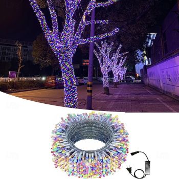 10m 50m 100m String Lights Outdoor Lighting Light String Project Tree Wrap Light Led Light String Waterproof Low-Voltage Light Strip Holiday Party Decoration Light 1 Set