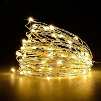20m String Lights 200 LEDs Warm White RGB White Waterproof Creative Party Batteries Powered
