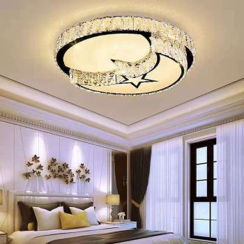 50cm Unique Design Ceiling Lights Stainless Steel Electroplated Modern 220-240V
