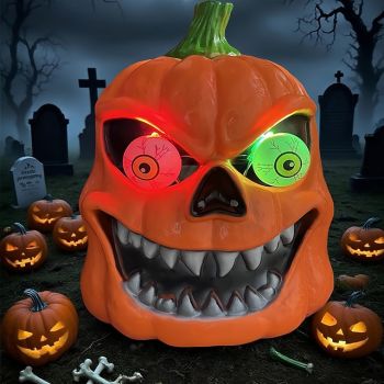 1 Pc 16 * 20CM Halloween horror pumpkin mask glowing makeup funny COS scary props