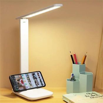 Folding Table Lamp Reading USB Touch Dimmable Eye Protection Led Desk Lamp Bedroom Student Reading Night Light 3 Color Stepless Dimmable Desk Lamp Touch Foldable Eye Protection Reading Night Light