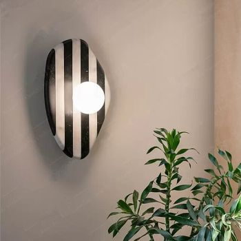 LED Wall Sconces Galss Stone Wall Lamps Wall Sconces Bedroom Shops Cafes Wall Light 110-240V