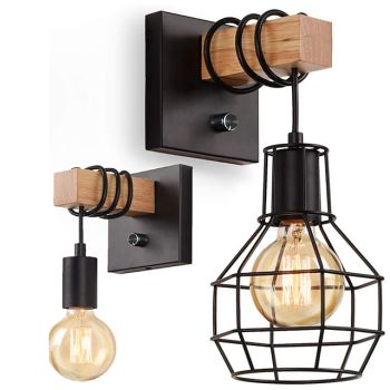 Indoor Wall Light LED Vintage Industrial Style Bedroom Dining Room Living Room Metal Wall Light 220-240V