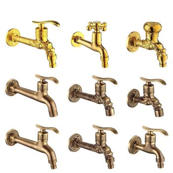 Washing Machine Tap,Outdoor Faucet Extended Mop Pool Washing Machine Dual-Use Faucet Quick-Open Single Cold Wall Pressurized Faucet Anti-Splas Top Quality