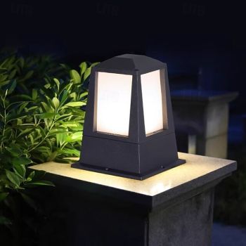 LED Wall Light Outdoor Waterproof 1-Light Warm White 19*25cm Modern Villa Pillar Light Garden Porch Decoration Acrylic 110-240V Pathway Fixture