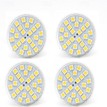 MR16 Led Bulbs 3W GU5.3 Bulb Spotlights Replace 3000K 6000K 12V Low Voltage for Outdoor Landscape Flood Track Lighting Not Dimmable (4Pcs)