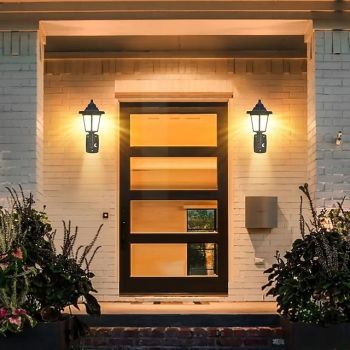 2pcs Solar Hexagonal LED Retro Wall Lamp Outdoor Waterproof for Home Balcony Courtyard Porch Garden Park Lighting Solar Night Light