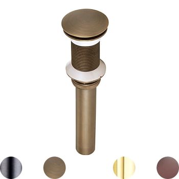Brass Pop Up Sink Drain Stopper with Overflow Bathroom Faucet Vessel Vanity Sink Drainer Bathroom Accessories