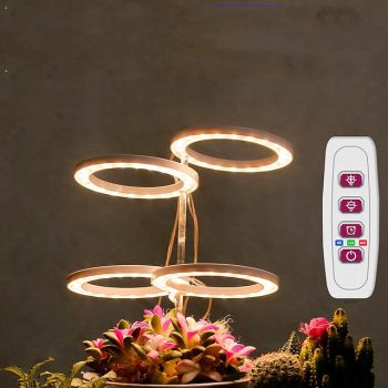 Angel Grow Light 4 or 3 Ring DC5V USB Phytolamp For Plants Led Full Spectrum Lamp For Indoor Plant Seedlings Home Flower Succulet 1pc