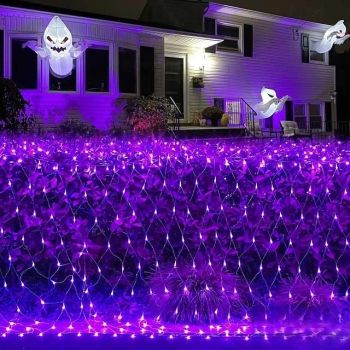 Led Net Mesh String Light 8x10M 2600Led Christmas/Halloween Holiday Fairy String Light For Garden Christmas Wedding Party Window Curtain Garland Decoration Xmas Lighting AC85-265V EU US AU UK Plug