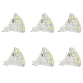 6pcs 5 W LED Spotlight 300 lm MR11 MR11 15 LED Beads SMD 5730 Warm White White 9-30 V