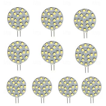 G4 LED Bulb 20W Halogen Bulb Replacement Bi-Pin LED Disc JC Side Pin 12V-24V AC/DC Under Cabinet Puck Light Bulbs  5/10 Pcs