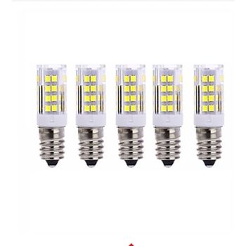 5pcs 5W LED Corn Light Bulb E14 T 51 LED Beads SMD 2835 800lm for Ceiling Fan Chandelier Pendant Light Warm White 220~240V