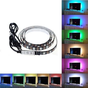 USB LED Strip Lights 1~5m 3.3~16.4ft SMD 5050 RGB Color Changing DC5V Desk Screen TV Backlight IP65 Waterproof