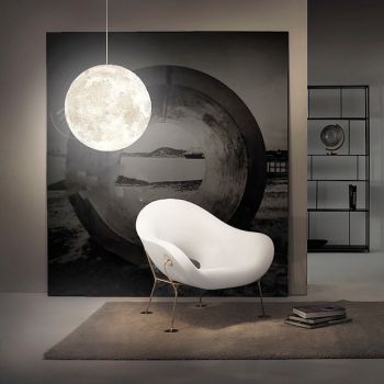 3D Printing Moon Chandelier Modern Simple Nordic Creative Moon Lamp Restaurant Living Room Bedroom Moon Chandelier