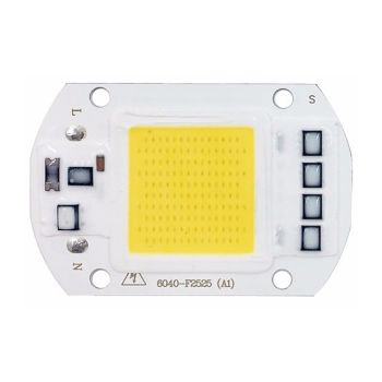 1Pcs 50W Utral Bright LED COB Chip 110V 220V Input Smart IC for DIY LED Flood Light Warm Cold White
