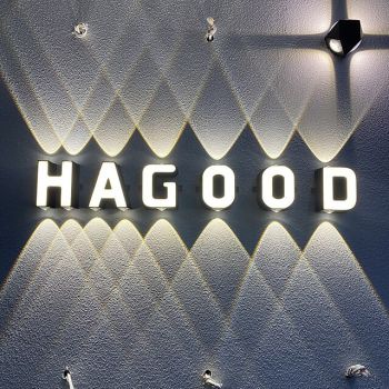 LED Wall lamp Outdoor A-Z Letter IP65 Waterproof Up and Down Light Modern Minimalist Wall Sconces for Shop Store Aisle Stairs Courtyard Gate Super Bright White