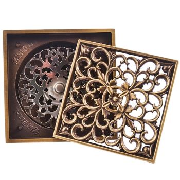 Drain Premium Design / Cool Contemporary Brass 1pc Floor Mounted Bathroom Accessories