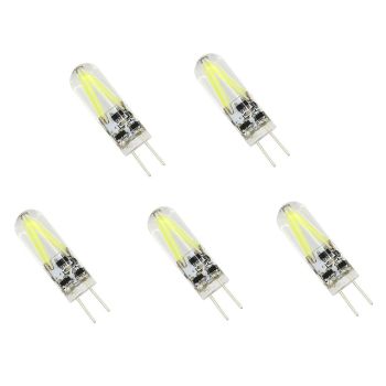 5pcs 1.5 W LED Bi-pin Lights 150 lm G4 T 2 LED Beads COB Decorative Warm White Cold White 12 V / 5 pcs / RoHS
