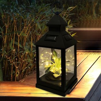 Solar LED Hanging Lanterns Plants Wishing Star Light Christmas Wedding Holiday Party Outdoor Camping Patio Garden Backyard Path Landscape Decoration