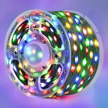 30M 50M 100M Remote Control Plug in Green Copper Wire Light Festival Party Decoration Light LED Light String Garden Courtyard Full of Stars  1 set